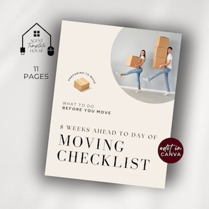 Moving Checklist Guide, Declutter Planner, Preparing to Move Printable, Moving Binder, Moving Cleaning Checklist, Moving Day Address Change