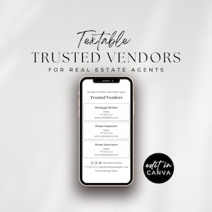 Trusted Vendors Real Estate List Textable, Home Inspector, Home Insurance Recommendations, Preferred Service Providers, Textable Marketing