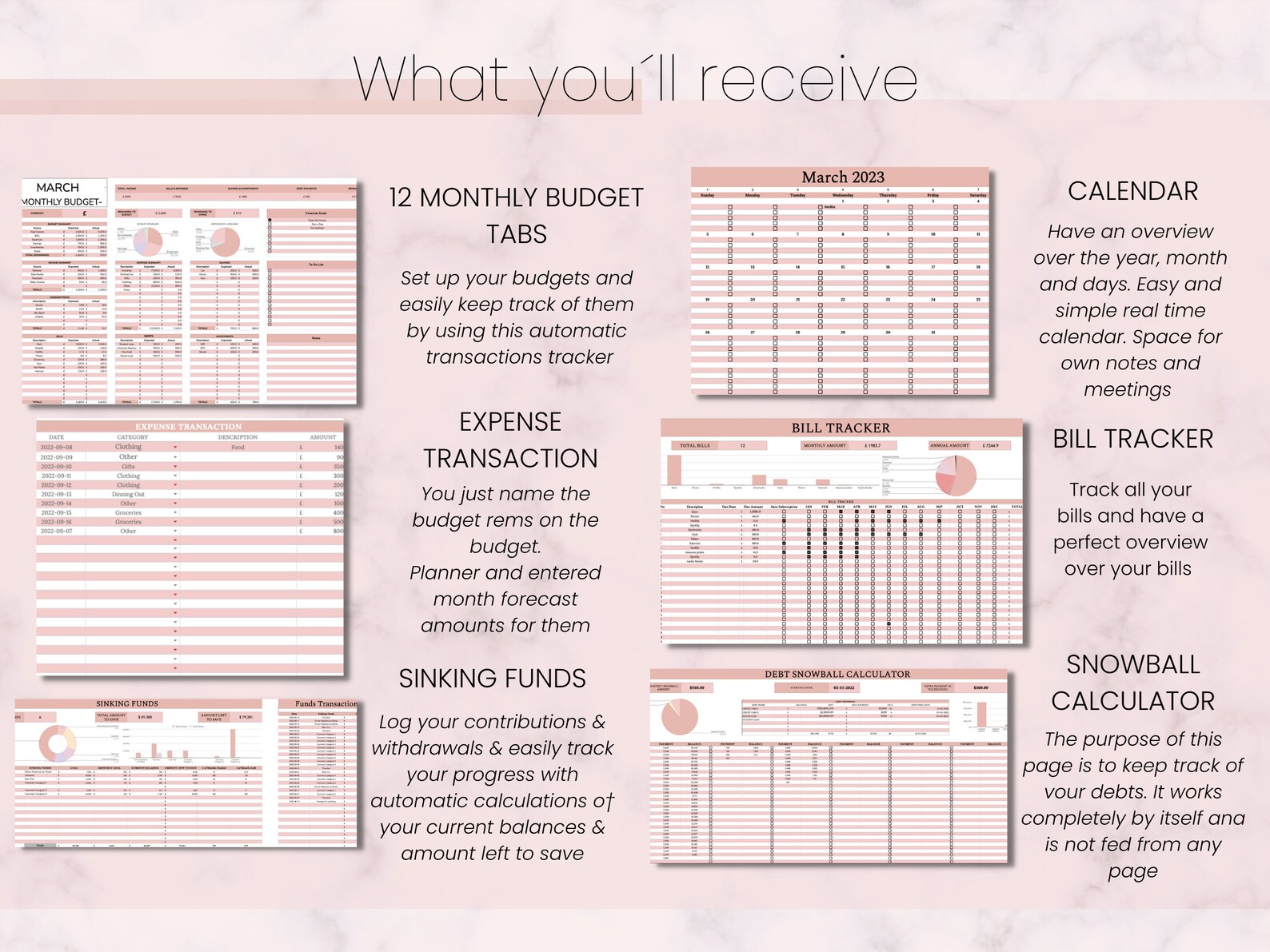 Ultimate Annual Budget Spreadsheet Google Sheets, Excel Yearly Template ...