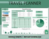 Travel Planner Google Sheets Template, Holiday Expense and Savings Tracker, Summer Vacation Planner for Families, Packing List, Research