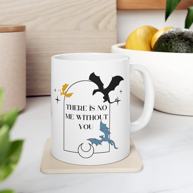 The Fourth Wing Mug, Rebecca Yarros, Violet Sorrengail, Xaden Riorson, Dragon Rider, Wing Leader, Basgiath War College merch image 6