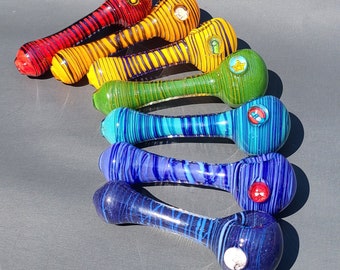 Large Drop Wrap Glass Frit Spoon with Milli
