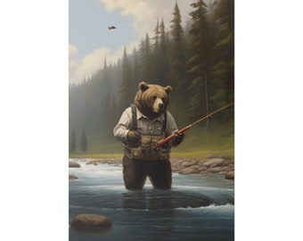 Fly Fishing Bear