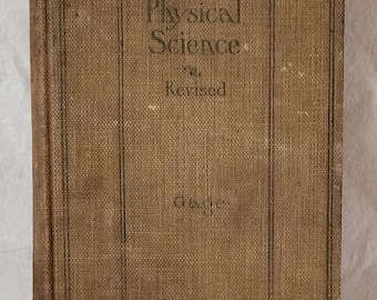 Inleiding tot de natuurwetenschappen Alfred P Gage, herziene editie, vintage wetenschappelijk boek, harde kaft [D-50]