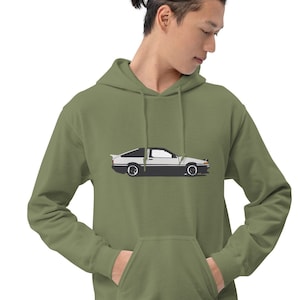 Felpa con cappuccio per auto Toyota AE86 Trueno, pullover, iniziale D del Giappone