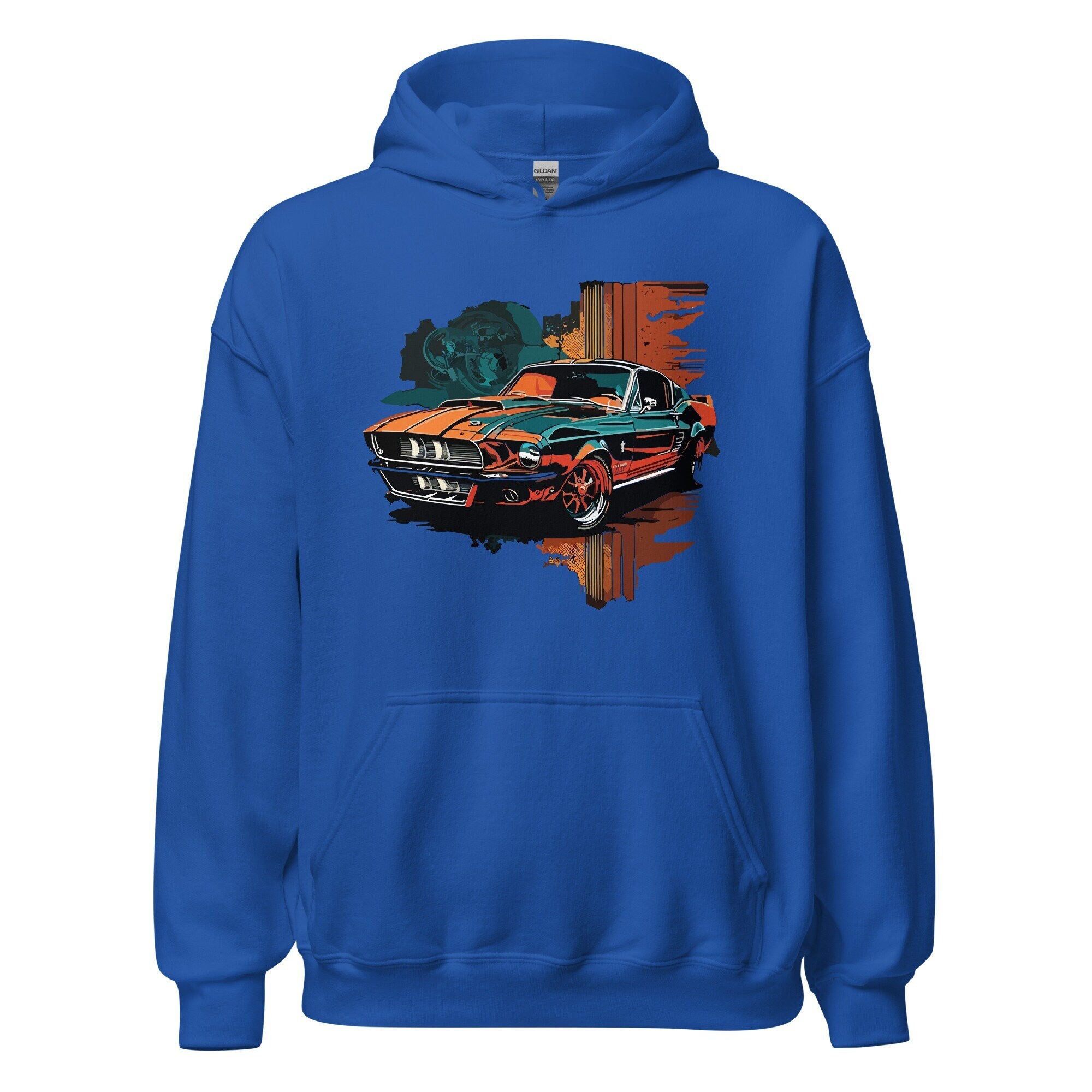 1967 Ford Mustang Eleanor Gone in 60 Seconds Style Unisex Heavy Blend™ Hooded Sweatshirt 1967 Ford Mustang Eleanor Gone in 60 Seconds Style Unisex Heavy Blend™ Hooded Sweatshirt