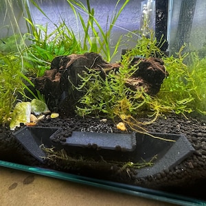Aquarium Crawl Space Safe Fish Tank Tunnel for shrimp and pleco bottom feeder