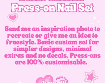 Basic Custom Press On Nail Set