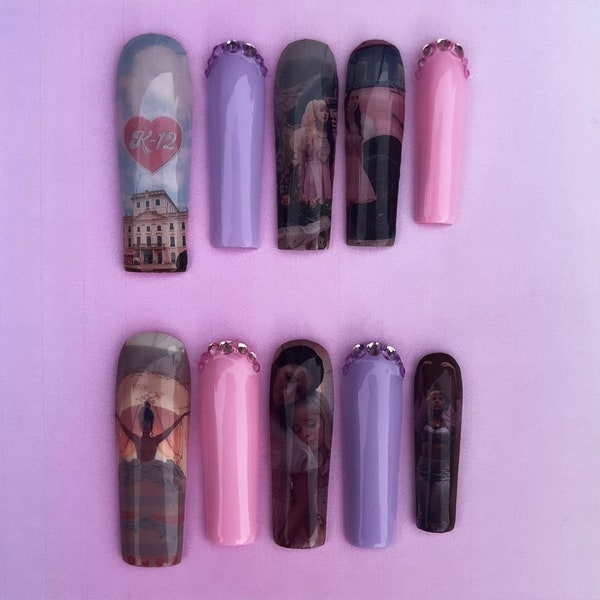 K-12 Melanie Martinez Press On Nails