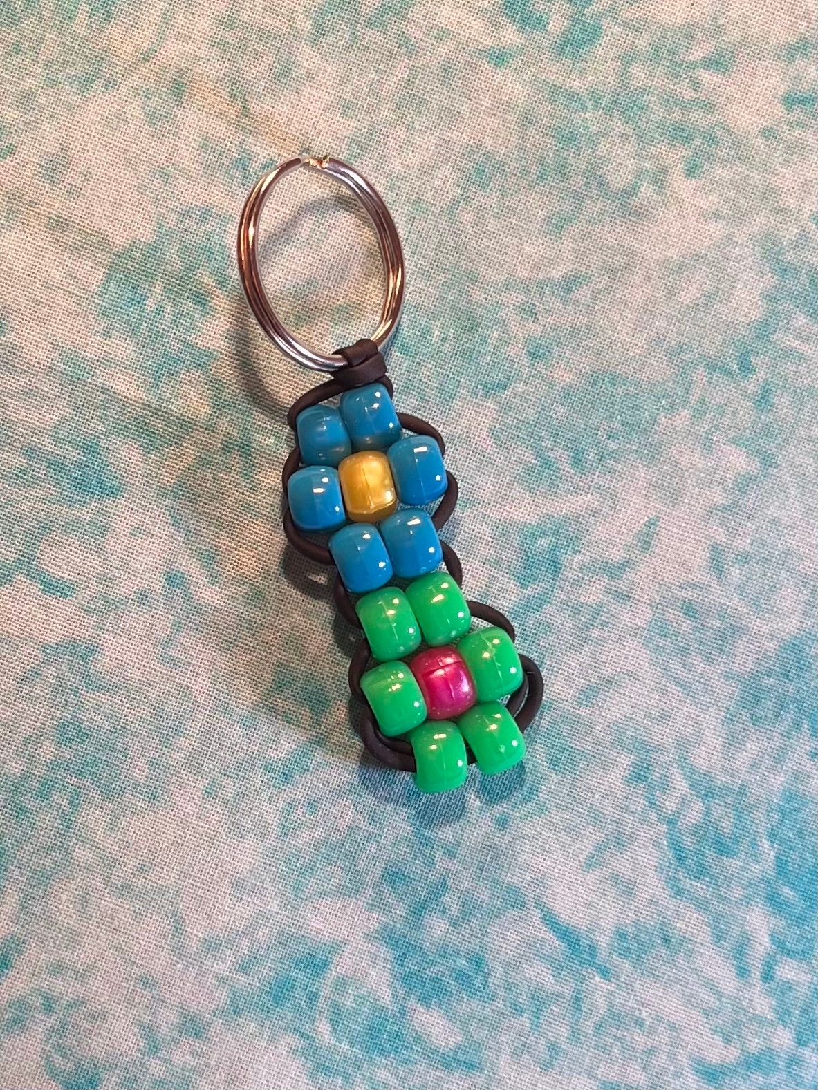 Two Flower Key Chain - Etsy