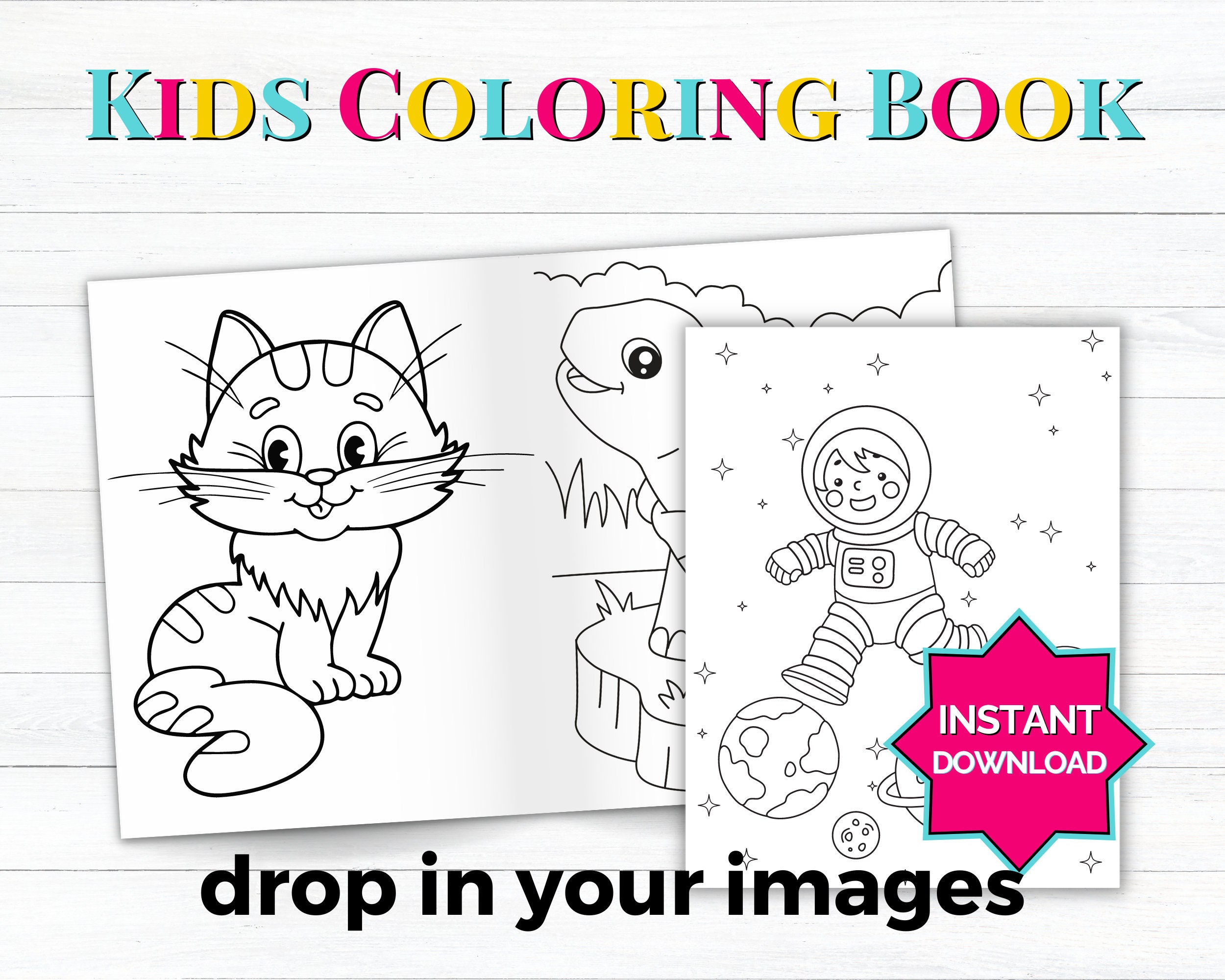 Coloring Book Display Canva Coloring Book Mock Up - Etsy Canada