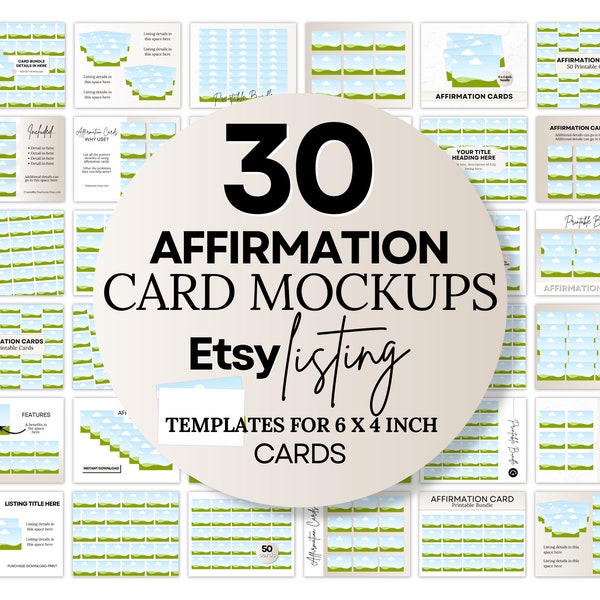 Card Landscape Mockup - Etsy