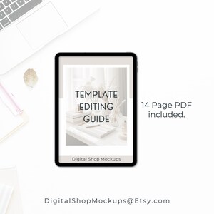 Planner Mockup Canva, Discbound US Letter Digital Product Etsy Listing Template, Journal Page Mockup Bundle, Drag and Drop Canva Design image 10