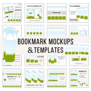 DIY Lesezeichenvorlagen, druckbare Lesezeichen Mock ups, bearbeitbare Canva Lesezeichenrahmen, Design Print and Cut zu Hause, Verkaufe Printables auf Etsy