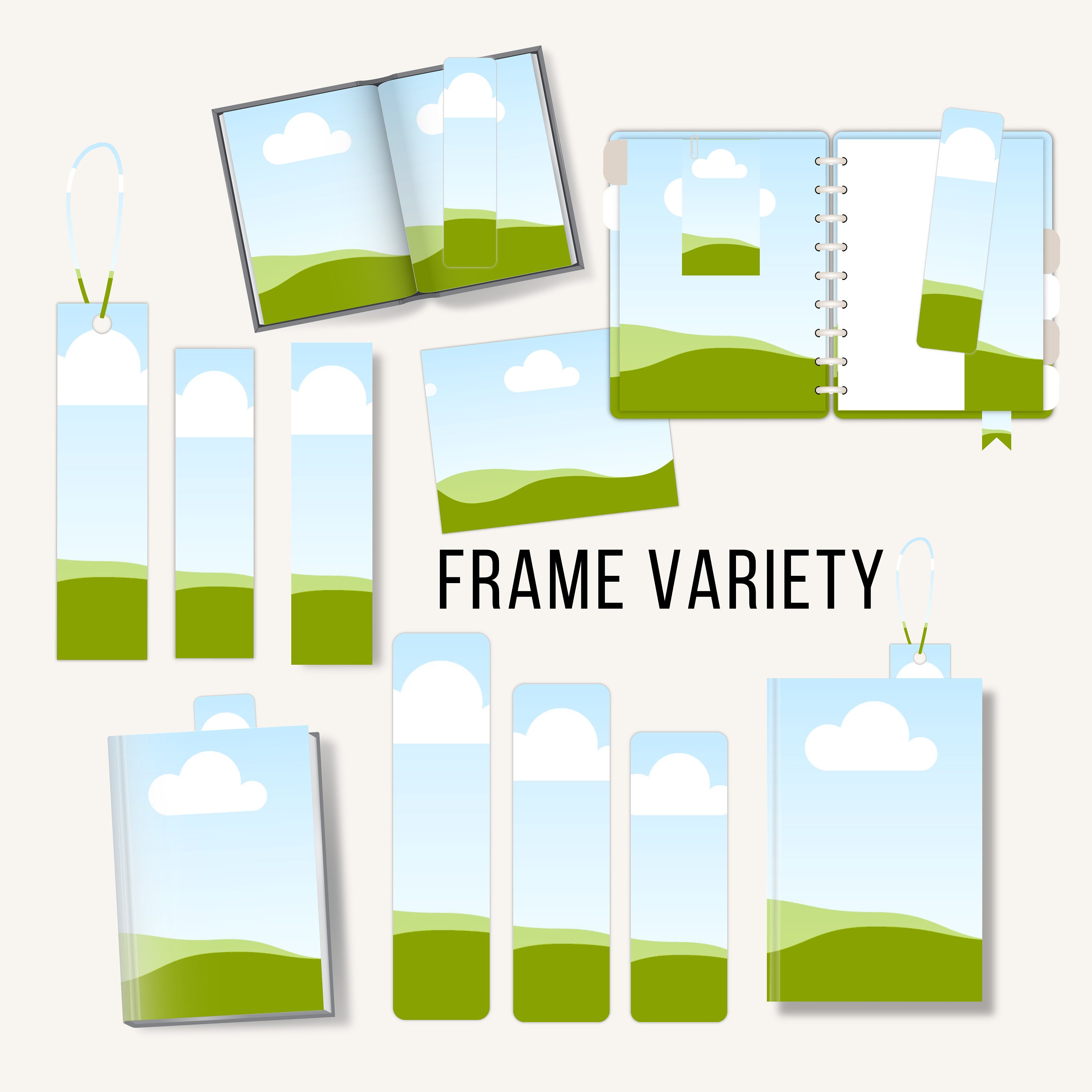 DIY Bookmark Templates, Printable Bookmark Mock Ups, Editable Canva ...