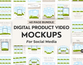 Video Tik Tok, Instagram Story Video, Social Media Reel, Marketing Digital Download, Editable Canva Mockup Template, Portrait Instagram Post