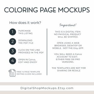 Coloring Page mockups by Digital Shop Mockups.