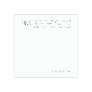 Bloc-notes Post-it® Fuck It Bloc-notes Cadeau pour maman Papa Collègue Boss Promotion Graduation Bride to Be New Mom