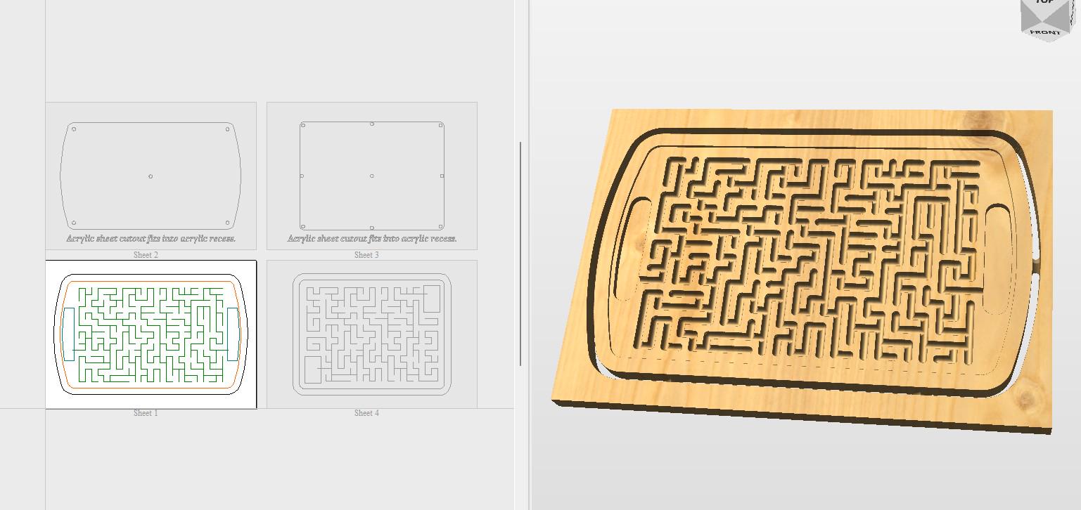 Puzzle Games, Maze Challenge, CNC Router Game, Maze With Metal Ball ...