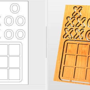 CNC Tic Tac Toe Game: Digital Download, Vcarve Pro File - Etsy