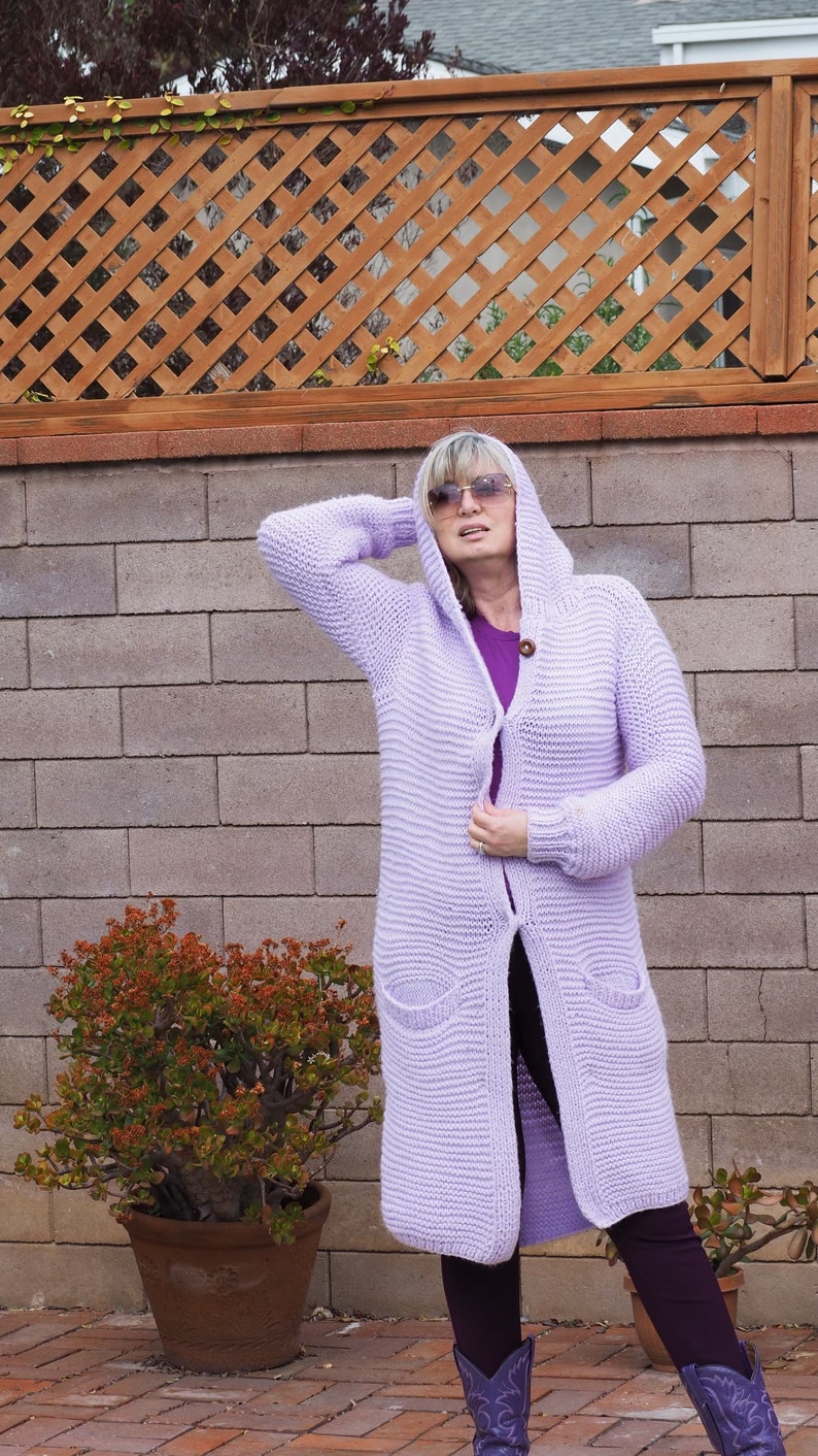 Edie Knitted Cardigan Lilac