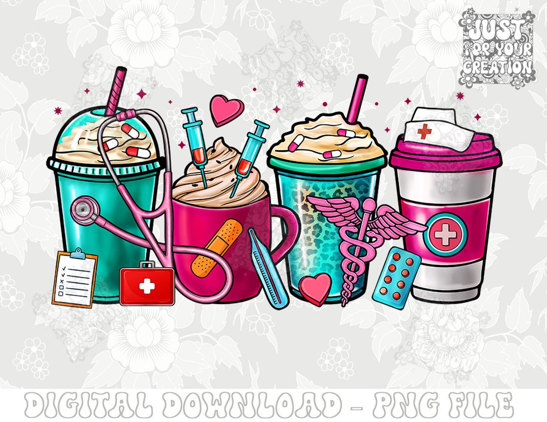 Nurse Fuel Coffee Cups Png Svg Eps Dxf Sublimation Design,coffee Cup ...