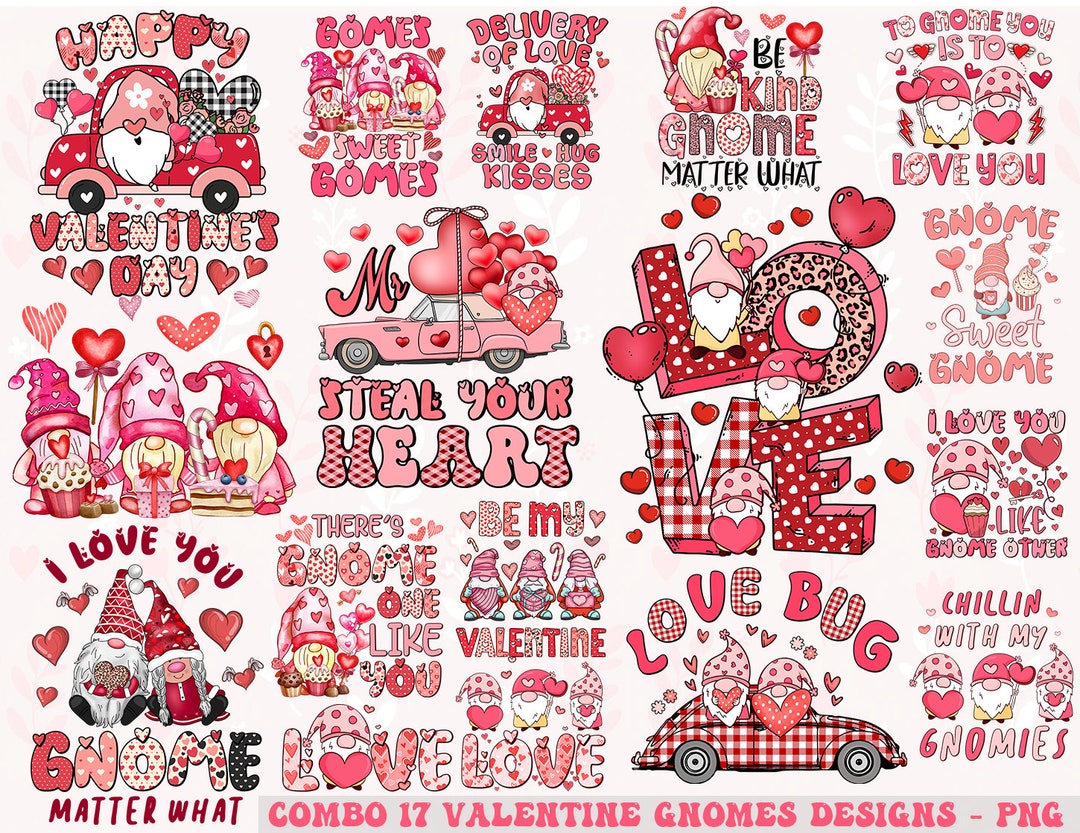 Valentine Png Bundle, Valentines Day Svg Png, Retro Valentine Png ...