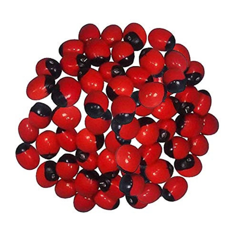 Kundrinmani Red Colour  Red Chirmi Beads - 11 Pieces main image 1