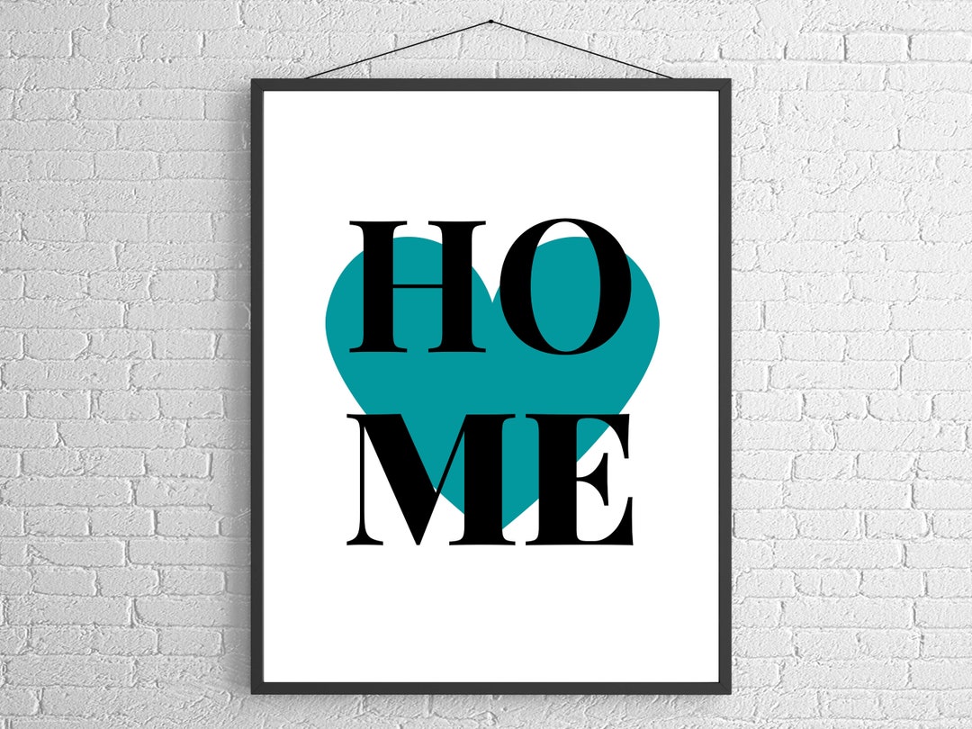 Home Word Wall Art Print Home Word Decor Print Minimalist - Etsy