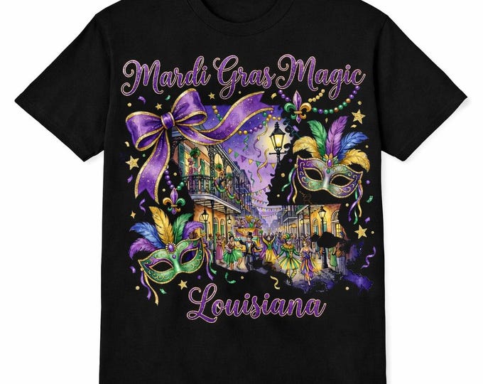 Mardi Gras Short Sleeve Tshirt