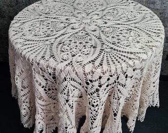 Crochet tablecloth