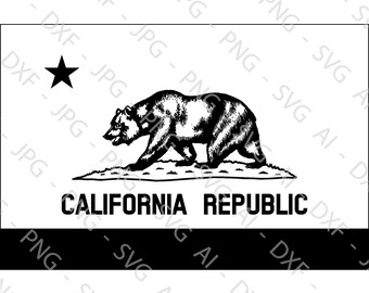 California State Flag File Bundle (ai, dxf, jpg, png & svg)