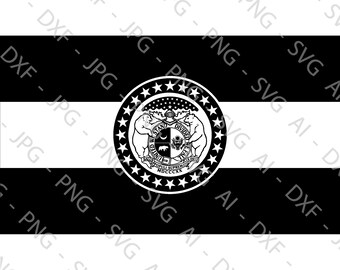 Missouri State Flag File Bundle (ai, dxf, jpg, png & svg)