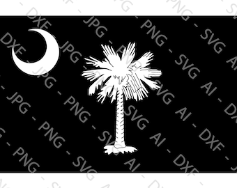 South Carolina State Flag File Bundle (ai, dxf, jpg, png & svg)