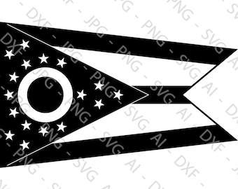 Ohio State Flag File Bundle (ai, dxf, jpg, png & svg)