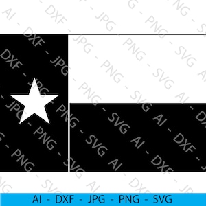 Texas State Flag File Bundle (ai, dxf, jpg, png & svg)