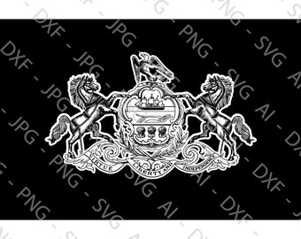 Pennsylvania State Flag File Bundle (ai, dxf, jpg, png & svg)