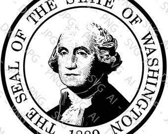 Washington State Flag File Bundle (ai, dxf, jpg, png & svg)