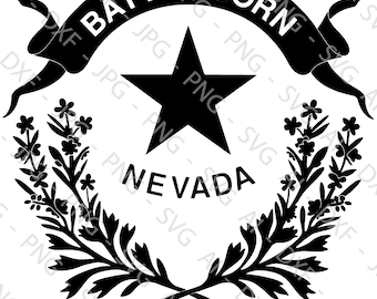 Nevada State Flag File Bundle (ai, dxf, jpg, png & svg)