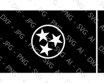 Tennessee State Flag File Bundle (ai, dxf, jpg, png & svg)