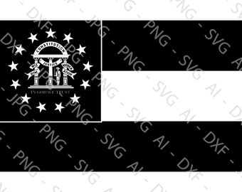 Georgia State Flag File Bundle (ai, dxf, jpg, png & svg)