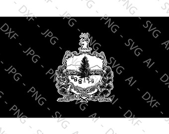 Vermont State Flag File Bundle (ai, dxf, jpg, png & svg)