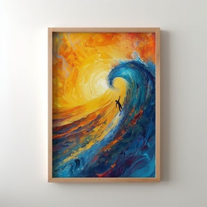 Surfing Wall Art | Summer Print, Beach Painting, Beach vibe Print | Summer Painting | Beautiful Art | Beach Poster | PRINTABLE Download | 29