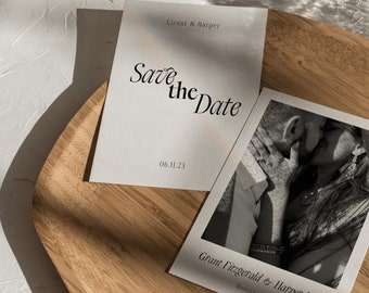 Modern Save The Date | Customizable Canva Template | Modern Design Wedding Aesthetic Save the Date Options | Digital Save the Date Template