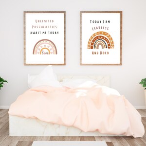 Set of 6 Inspiring Wall Art for Kids, Kids Encouraging Wall Art, Kids ...