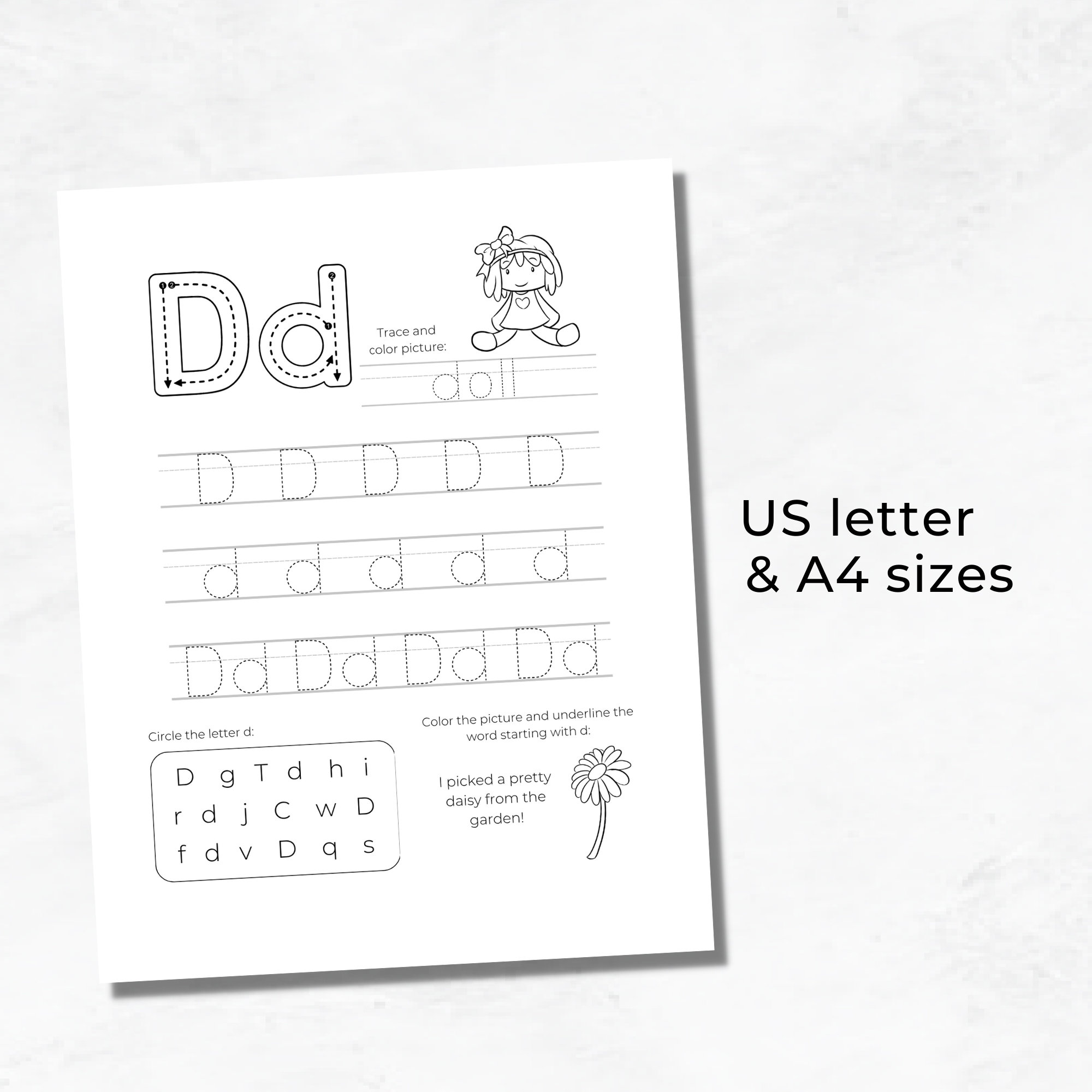 Printable Alphabet Practice Sheets PDF, Tracing Letter Worksheets