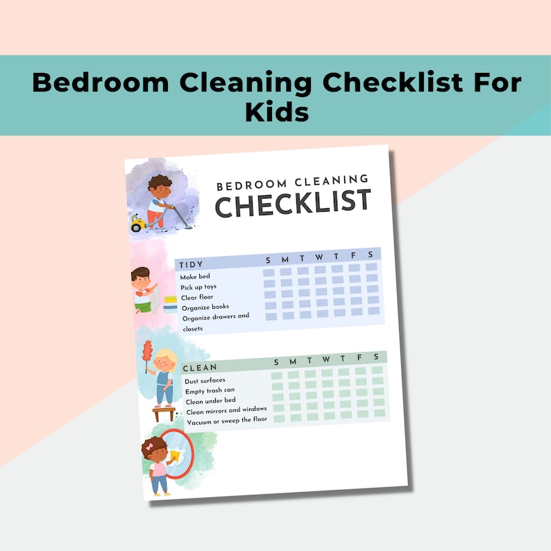 Bedroom Cleaning Checklist For Kids Weekly House Chore List Kid bedroom-cleaning-checklist-for-kids-weekly-house-chore-list-kid