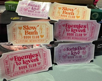 Bookish Stickers 2”