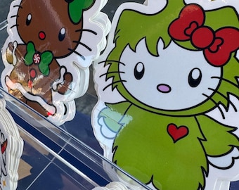 Christmas Kitty Stickers