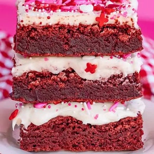 Red Velvet Brownies (Sprinkles optional)